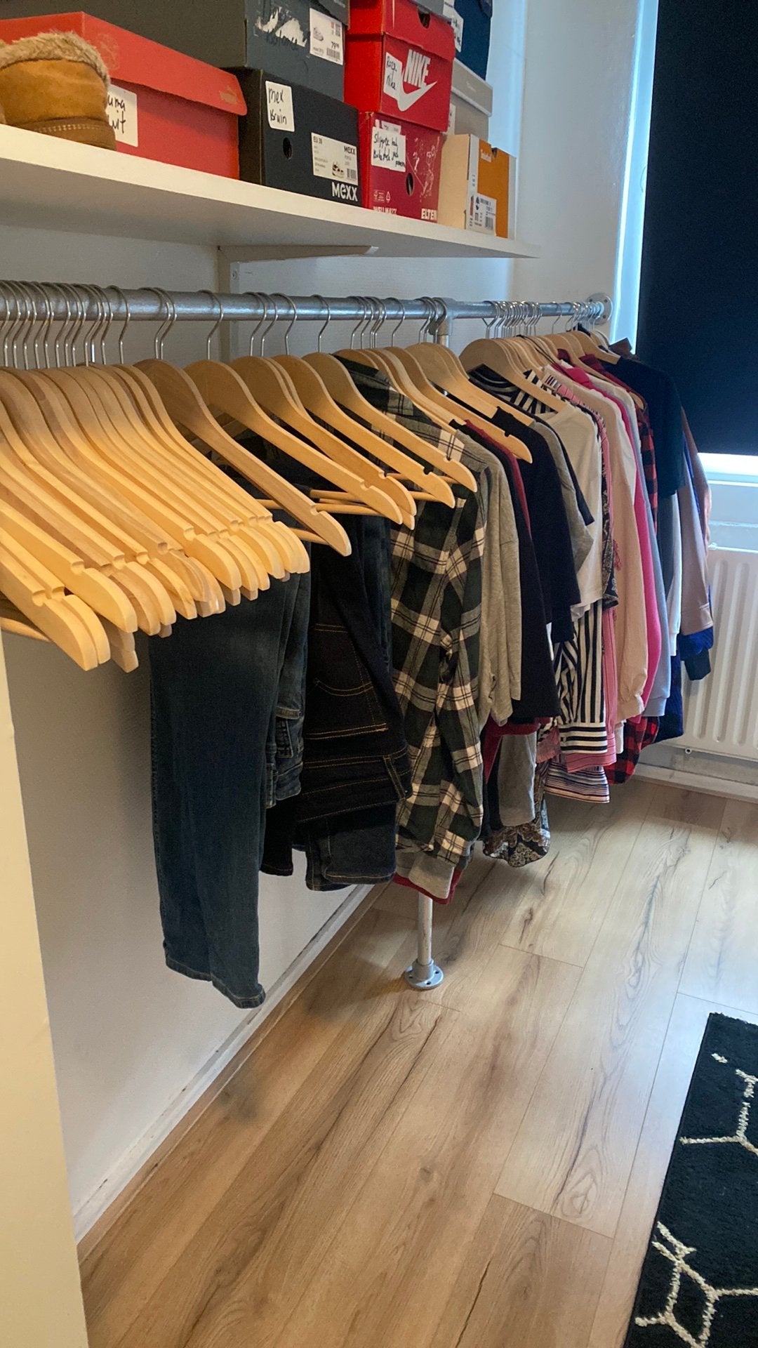 ijzerkleding rek staaf. Gaat dit weekend weg., Ophalen, Gebruikt