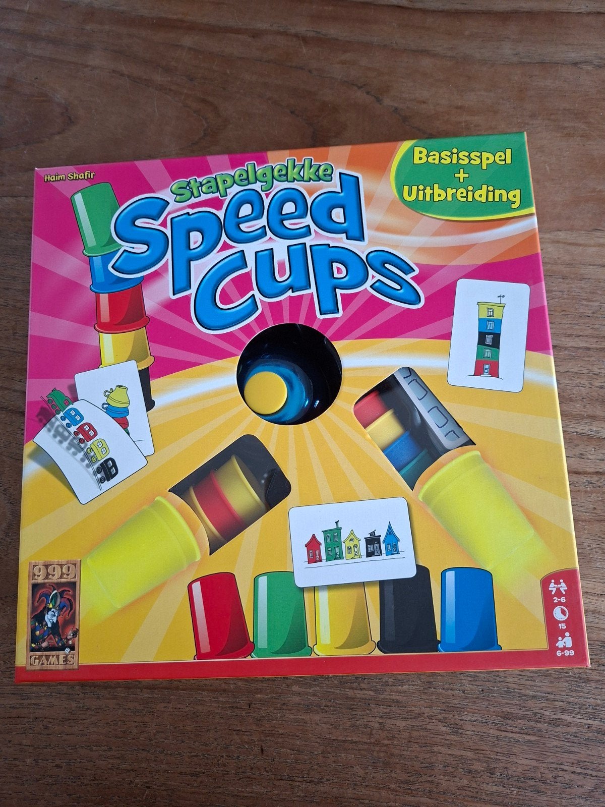 Stapelgekke Speed Cups, Drie of vier spelers, Ophalen, Zo goed als nieuw, 999 Games