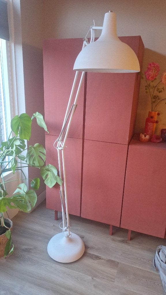 Mooie lamp zuiver wit zgan, Ophalen, Zo goed als nieuw, Minder dan 100 cm