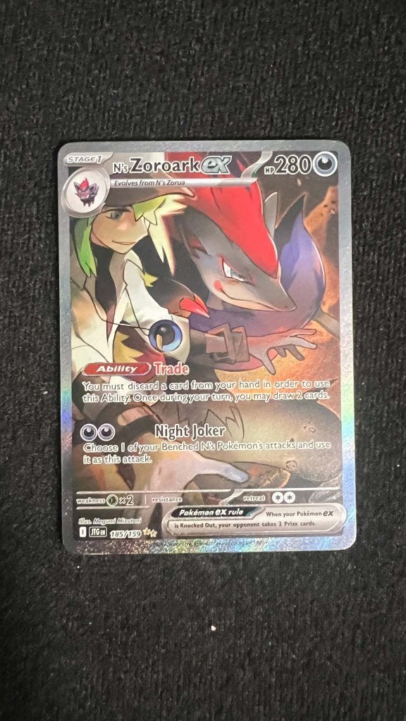 N’s Zoroark ex, Ophalen of Verzenden, Zo goed als nieuw, Losse kaart, Foil