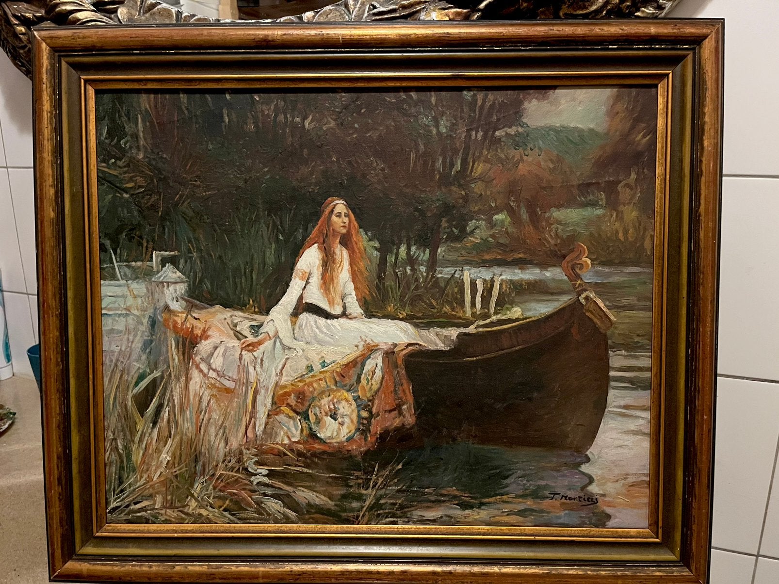 Prachtige olieverf portret schilderij vintage, Ophalen