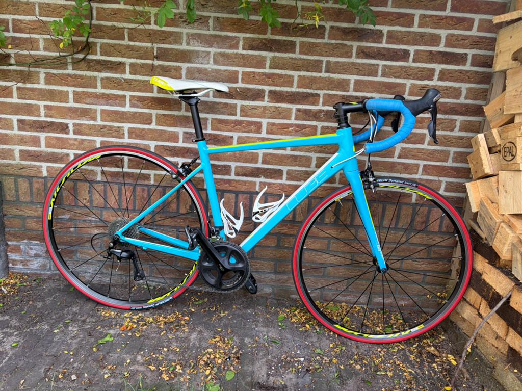 Prachtige cube racefiets, Fietsen en Brommers, Aluminium, Zo goed als nieuw, Meer dan 20 versnellingen, 53 tot 57 cm