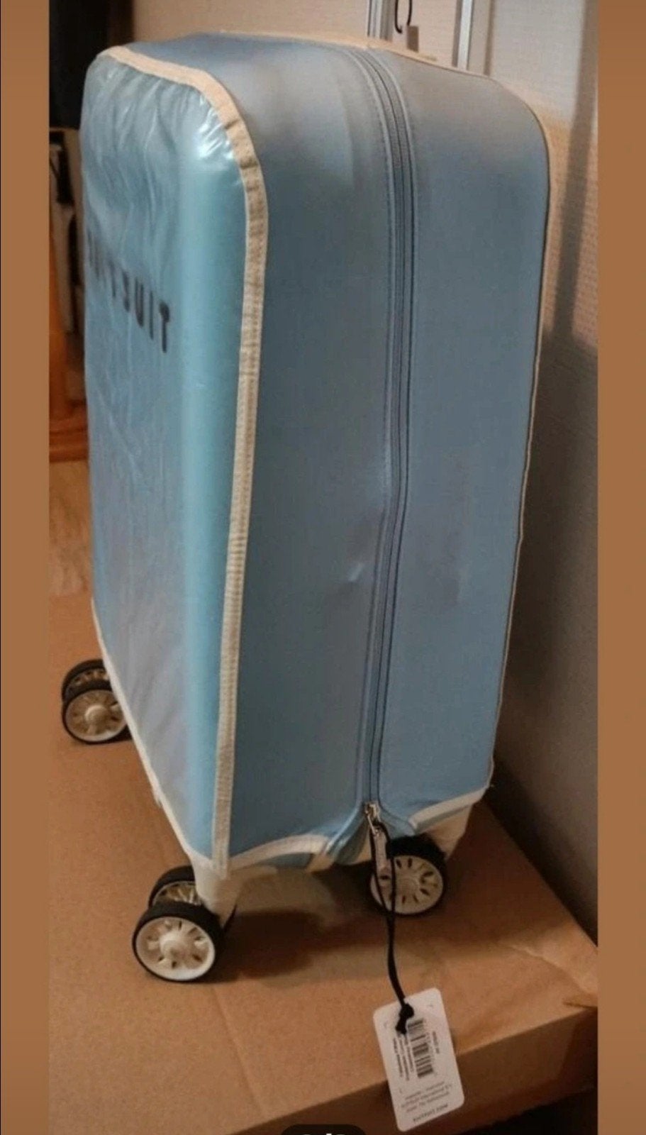 Suitsuit nieuwe beschermhoes handbagage koffer, 50 tot 60 cm, Hard kunststof, Nieuw, Ophalen of Verzenden