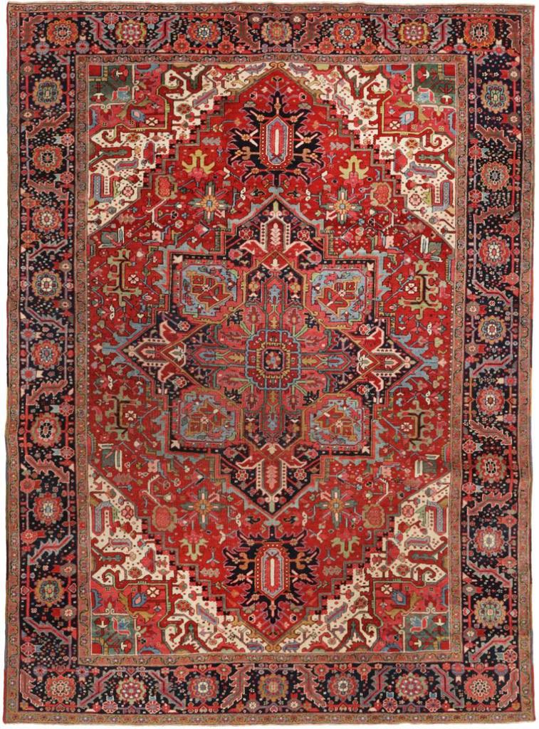 Prachtig handgeknoopt Perzisch tapijt  Antiek  293 x 393 cm, Gebruikt, 150 tot 200 cm, 200 cm of meer, Ophalen of Verzenden