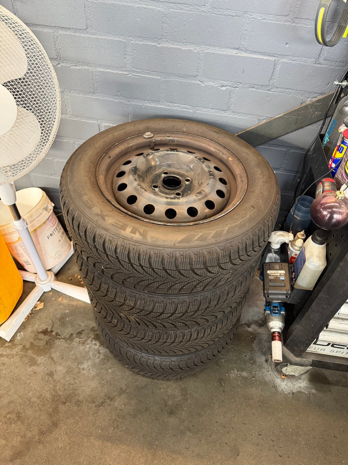 Zomer- en winterbanden (Michelin/Nexen) 185/65/15 88H, Ophalen, Gebruikt