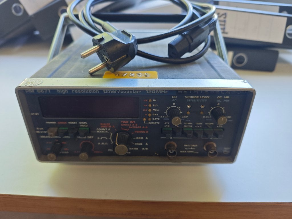 Philips PM 6671 High-Resolution Timer/Counter 120 MHz, Ophalen of Verzenden, Gebruikt