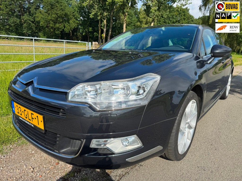 Citroen C5 2.0 16V Exclusive 1ste eigenaar, Auto's, Citroën, Gebruikt, Zwart, 4 cilinders, Bedrijf