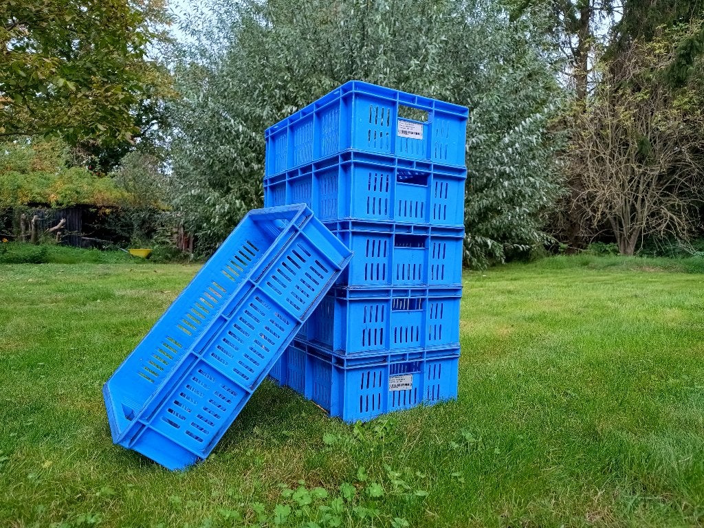 Partij stapelkratten, heel stevig, 50 x 30 cm, 100 st, Ophalen, 50 tot 75 cm, Minder dan 35 cm, Zo goed als nieuw