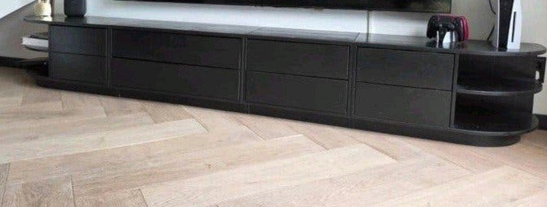 Tv meubel merk woood, Huis en Inrichting, Kasten | Televisiemeubels, Modern, Strak, Ophalen of Verzenden, Zo goed als nieuw, 200 cm of meer