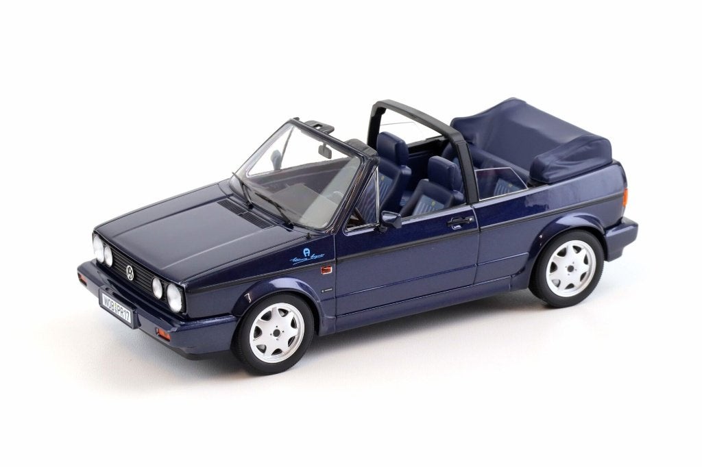 1:18 Volkswagen Golf MK1 Cabriolet – 1990 – Blue metallic, Auto, ., Nieuw, Norev