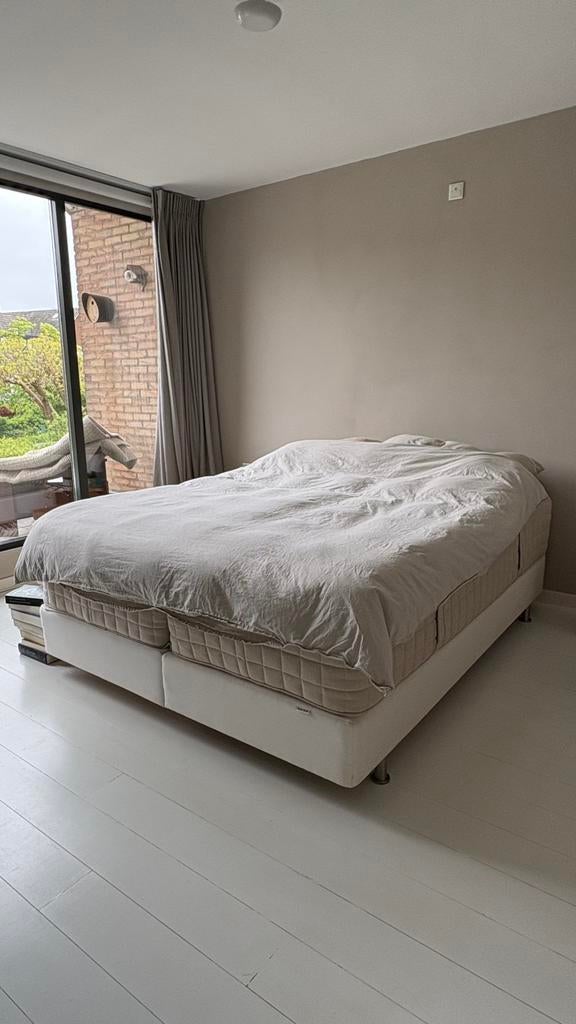 Boxspring IKEA 180 x 200 cm kleur zand, Ophalen, Gebruikt, Tweepersoons, 180 cm