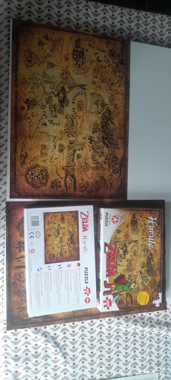 The Legend of Zelda Hyrule 500 stukjes puzzel, Ophalen of Verzenden, Meer dan 50 stukjes, Zo goed als nieuw, 6 jaar of ouder
