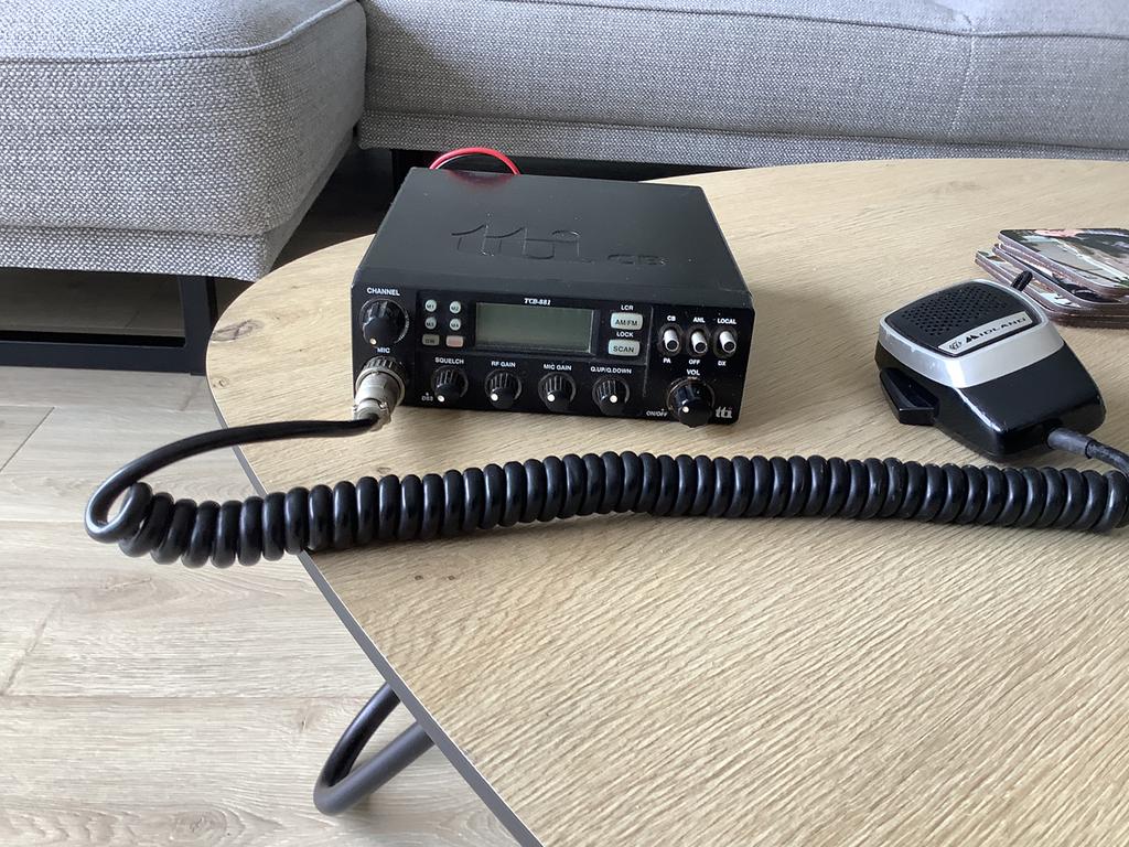 Bakkie met mike om te tokkelen., Ophalen, Gebruikt, Voor, Bumper