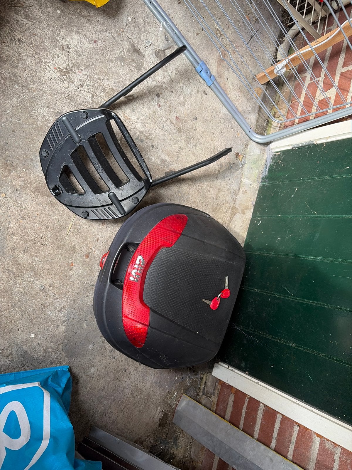 Givi Kofferset met Monorack voor Motor, Ophalen of Verzenden, Gebruikt