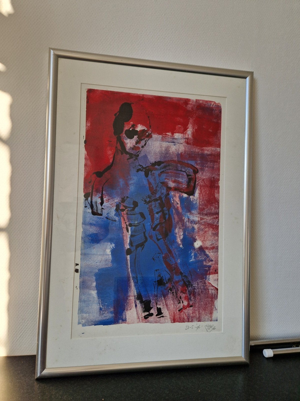 Figuratief abstract schilderij anatomie kleurrijk 60 x 88, Antiek en Kunst, Kunst | Schilderijen | Modern, Ophalen of Verzenden