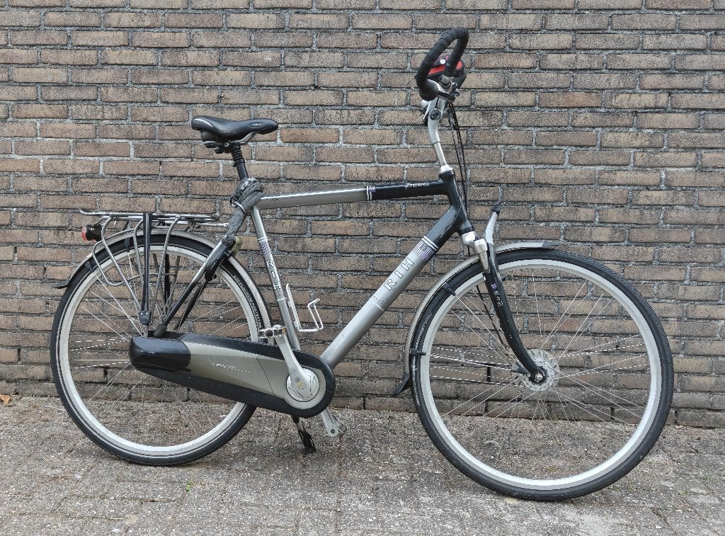 Sportieve RIH Prisma herenfiets met vlinderstuur, Gebruikt, Versnellingen, 57 tot 61 cm, Trommelrem