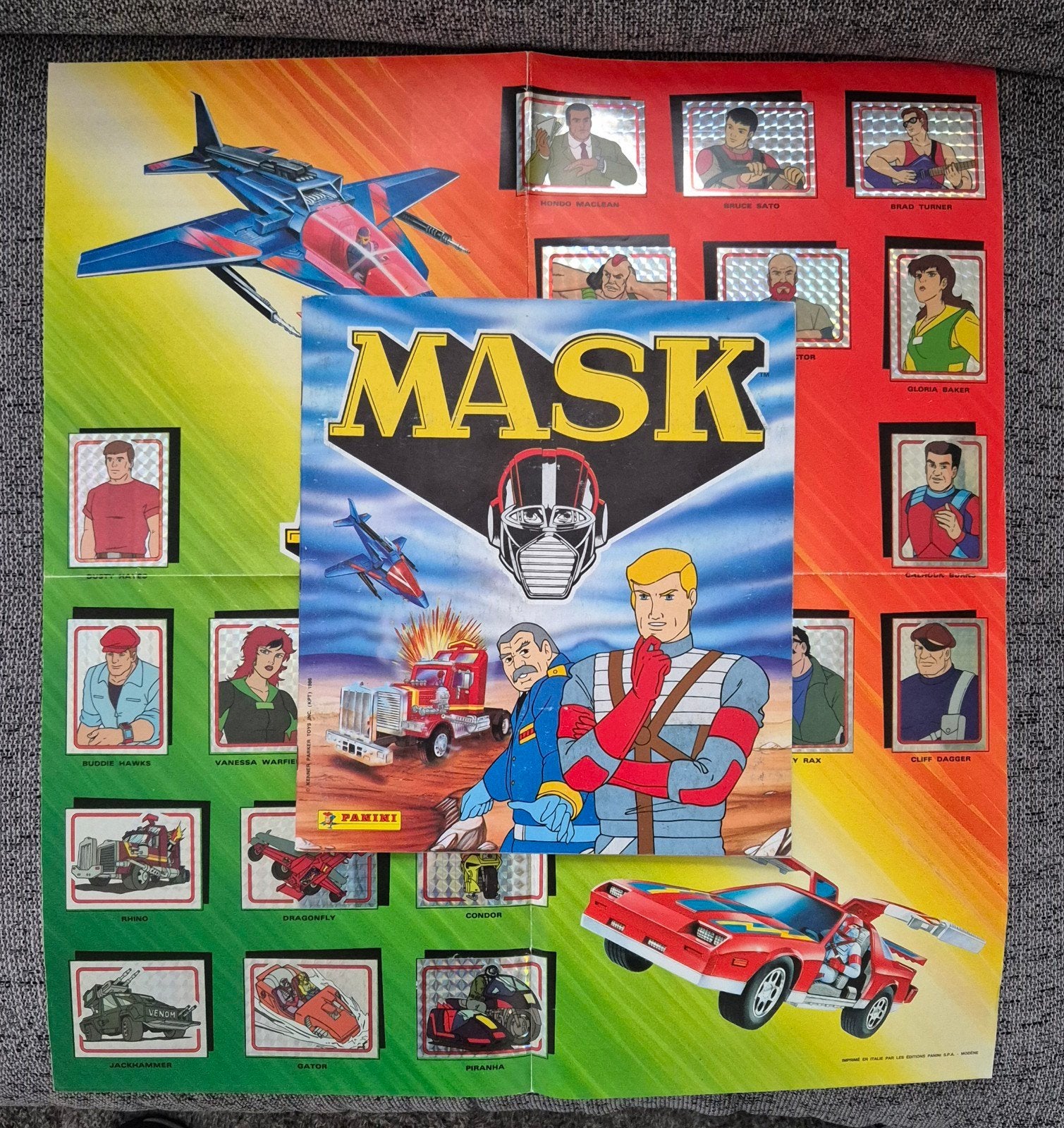 Panini M.A.S.K. Compleet Album + Poster, Verzenden, Zo goed als nieuw, Meerdere stickers