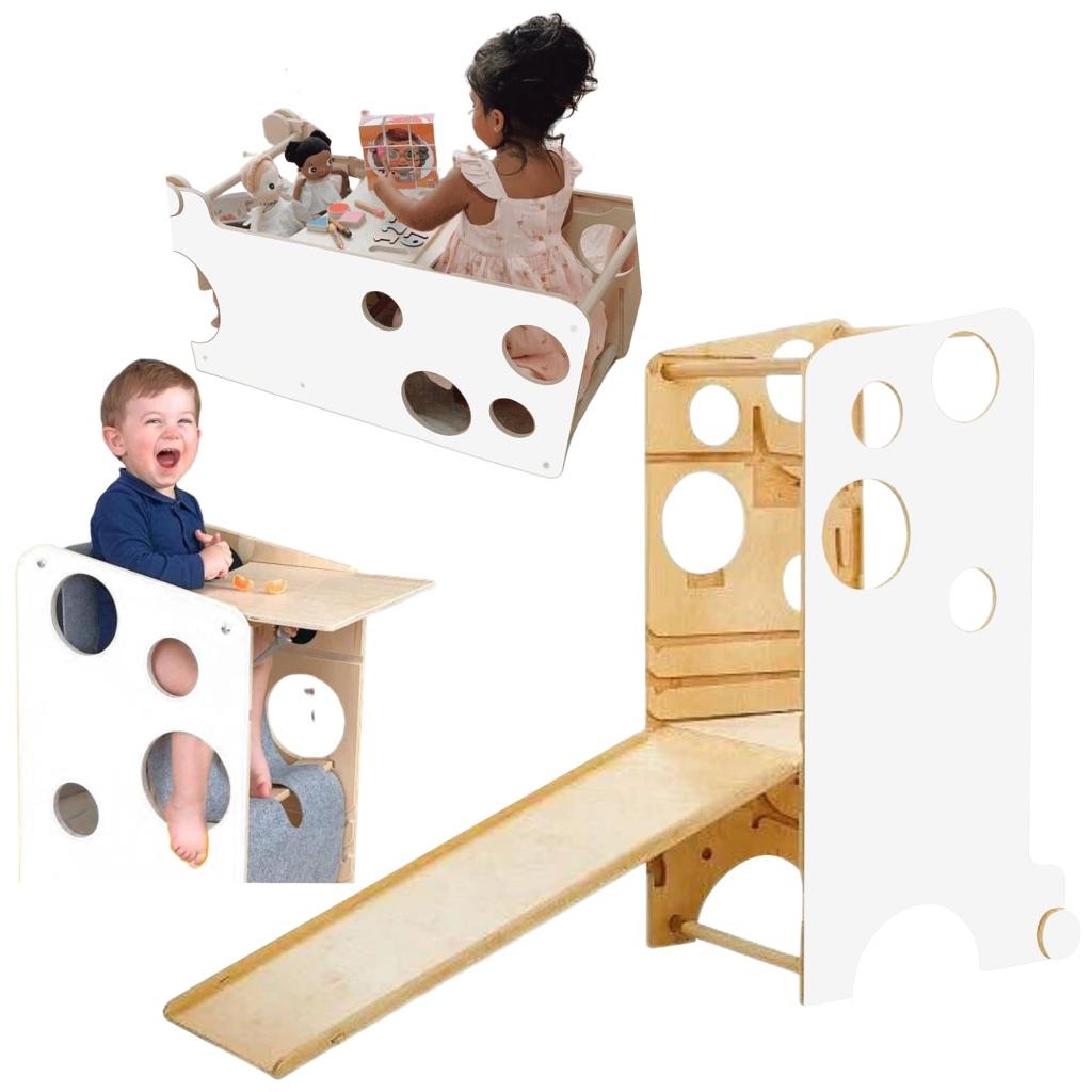 Leea’s leertoren met glijbaan, krijtbord en meer, Ophalen, Zo goed als nieuw, Overige typen