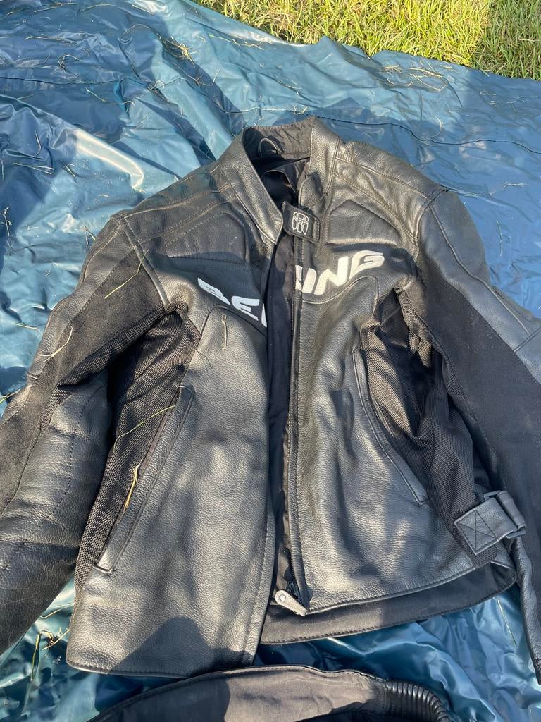 Bering leren motorpak (jas, broek, laarzen), Ophalen of Verzenden, Tweedehands, Heren, Jas | leer