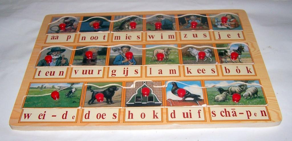 Aap noot mies houten leesplankje/puzzel. Nieuwstaat., Antiek en Kunst, Ophalen of Verzenden