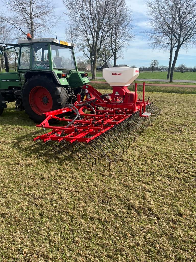Heva wiedegg, doorzaaimachine graslandverbeteraar, Ophalen, Veehouderij, Weidebouw