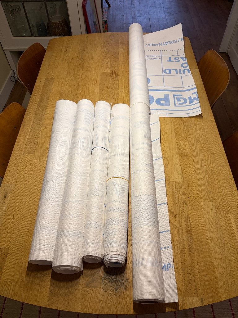 Dampopenfolie POLYTEX Original spinvlies folie en tape, Ophalen of Verzenden, Zo goed als nieuw, 15 m² of meer, Folie