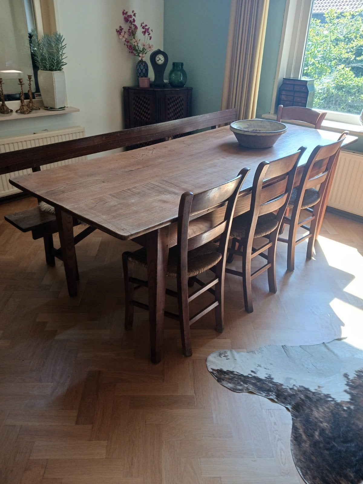 Franse tafel van 220 cm., Ophalen