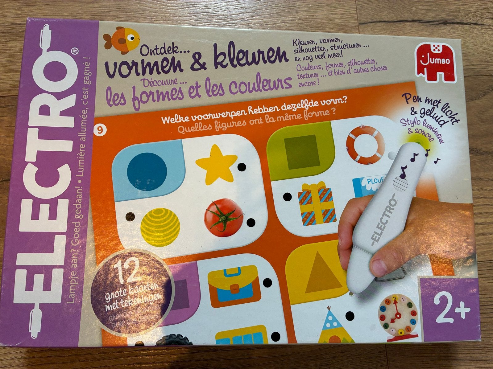 Jumbo Electro Vormen & Kleuren educatief spel 2+, Ophalen, Zo goed als nieuw, Ontdekken, Met licht