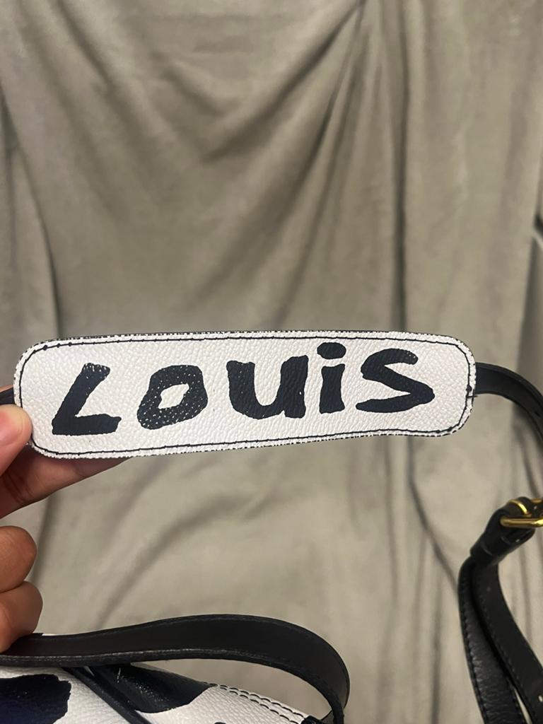 Louis Vuitton Graffiti Tas - Zwart/Wit Limited Edition, Ophalen of Verzenden, Gebruikt, Zwart, Schoudertasje