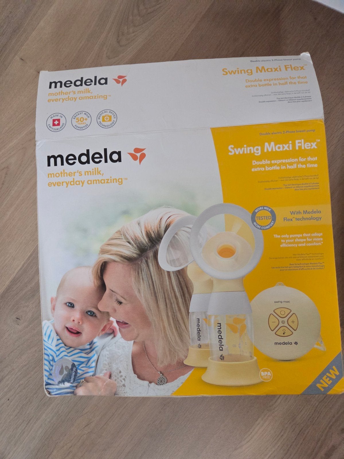 medela kolf swing maxi flex dubbele kolf, Ophalen of Verzenden, Borstkolf