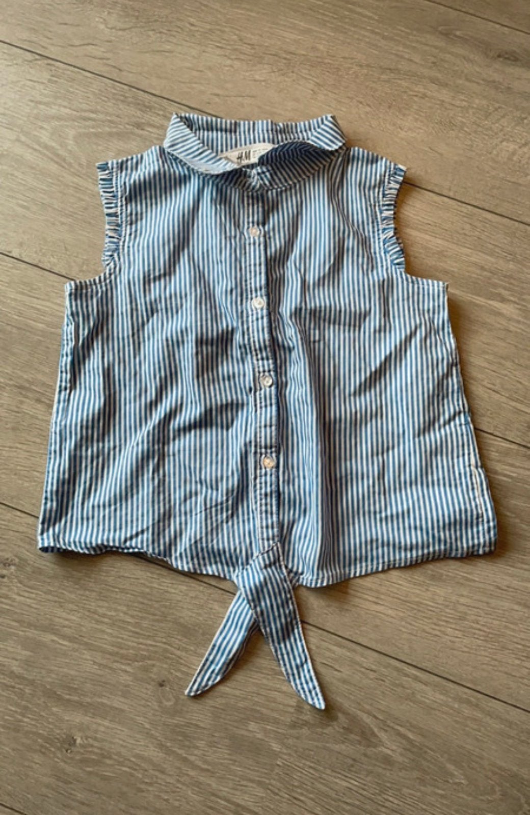 H&M top blouse 110 nieuwstaat, Ophalen of Verzenden, Zo goed als nieuw, Meisje, Overhemd of Blouse