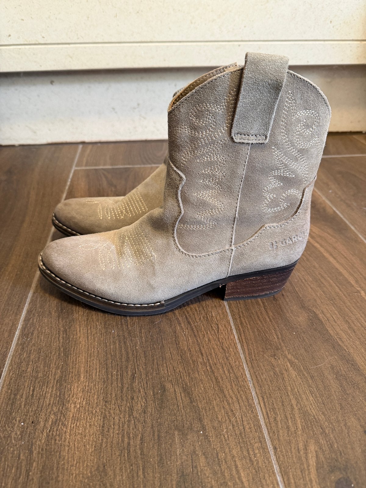 Suède cowboy laarzen Garcia maat 38, Verzenden, Beige, Lage of Enkellaarzen, Nieuw