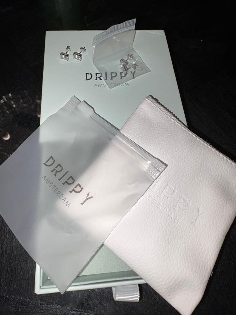 Drippy Amsterdam Sieraden Set: Ketting & Oorbellen, Ophalen of Verzenden, Nieuw, Zilver, Overige materialen
