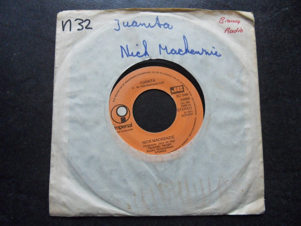 Nick MacKenzie - Juanita, Ophalen of Verzenden, Zo goed als nieuw, Pop