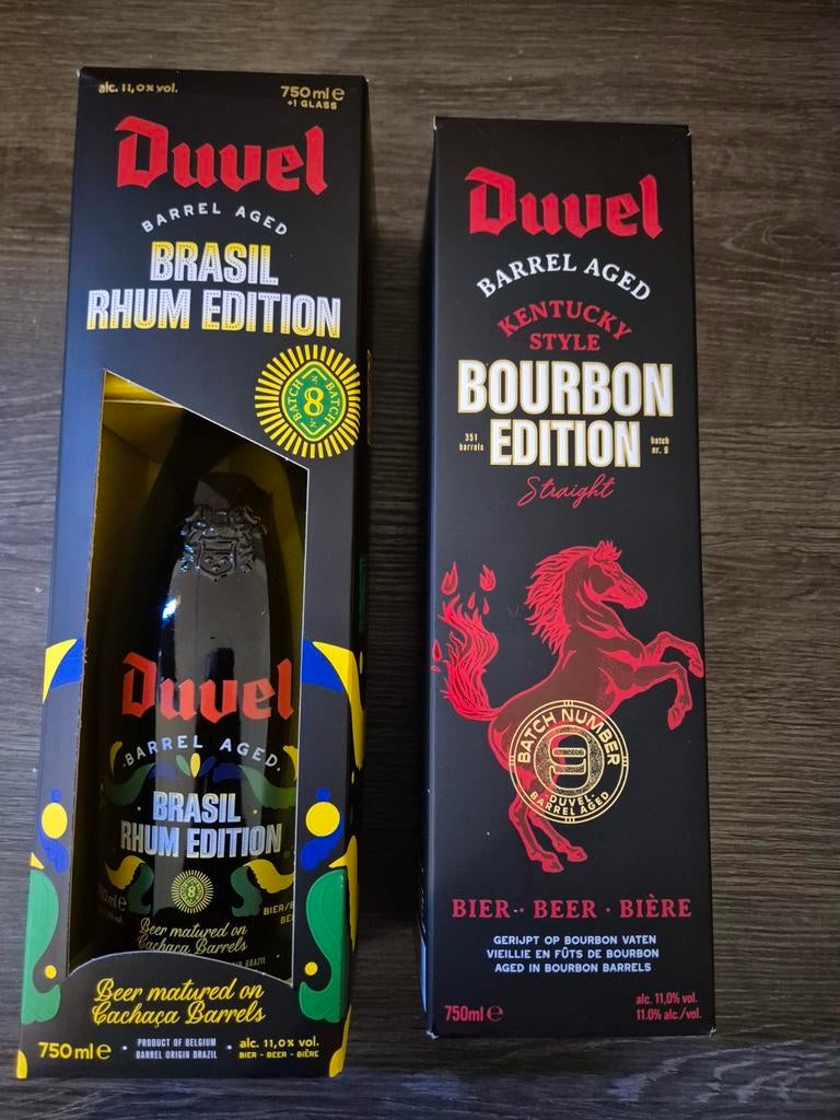 Duvel Barrel Aged Brasil Rhum & Kentucky Bourbon Edition, Verzamelen, Ophalen of Verzenden, Nieuw, Flesje(s), Duvel