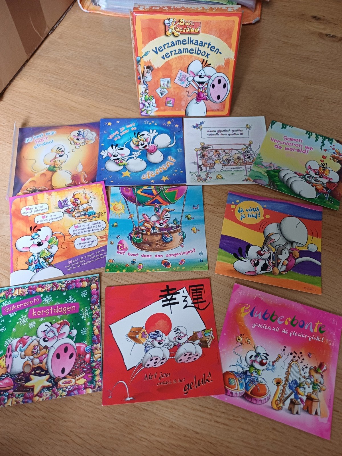 Grote Diddl kaarten collectie met verzameldoos, Verzamelen, Diddl, Ophalen of Verzenden