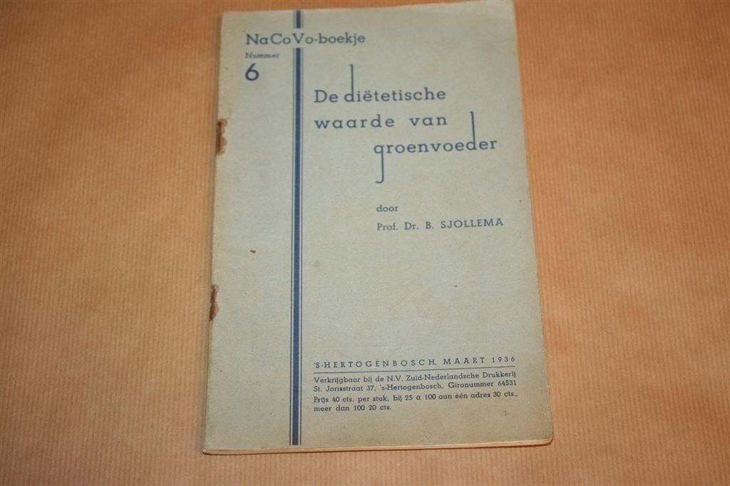 De Dietistische Waarde van Groenvoeder — Veevoeding, 1936, Ophalen of Verzenden, Gelezen