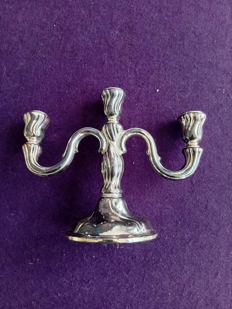 Vintage kandelaar, Ophalen of Verzenden, Koper of Brons
