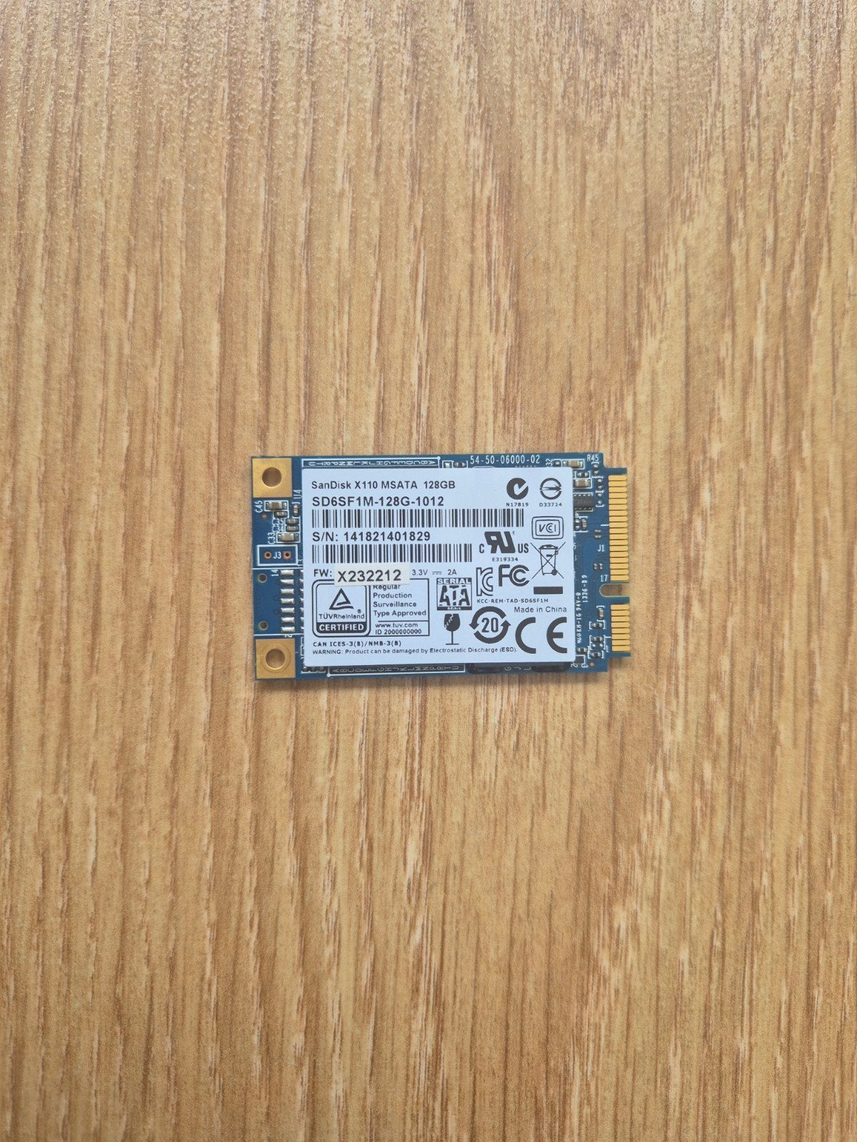sandisk mSATA SSD 128 GB, Computers en Software, Intern, Gebruikt, Laptop, SSD