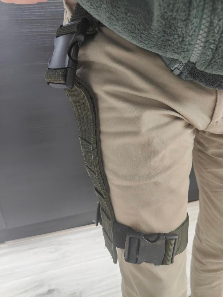 Dropleg Holster MOLLE Systeem - Bushcraft, Airsoft, Militair, Ophalen of Verzenden