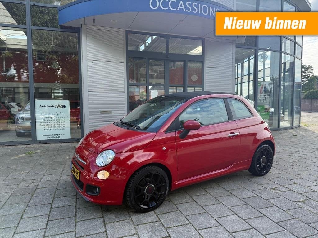 Fiat 500 0.9 TWINAIR 500S-LMV-ECC-PDC-LEER-MOOIE AUTO!!!, 86 pk, Gebruikt, Leder, Bedrijf