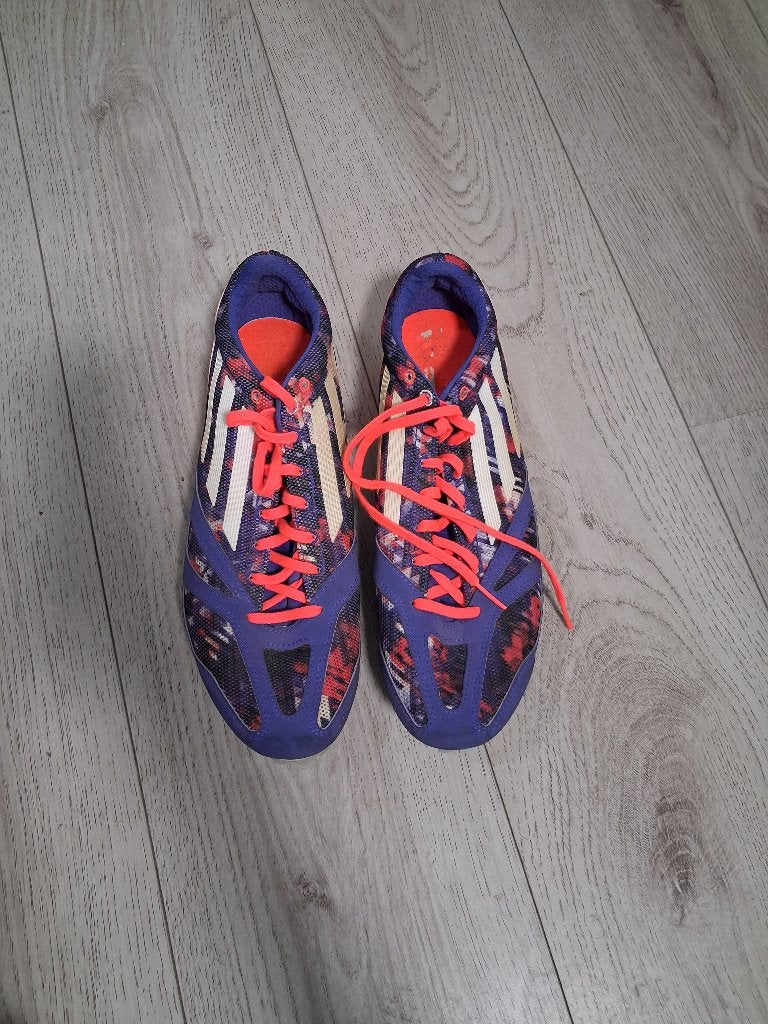 Adidas hardloopschoenen met spikes Maat 45 1/3, Adidas, Gebruikt, Ophalen of Verzenden, Spikes