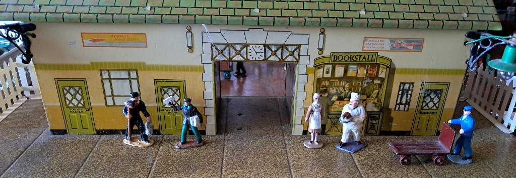 spoor 0 figuren bing hornby marklin met bagagekar 7, Ophalen of Verzenden