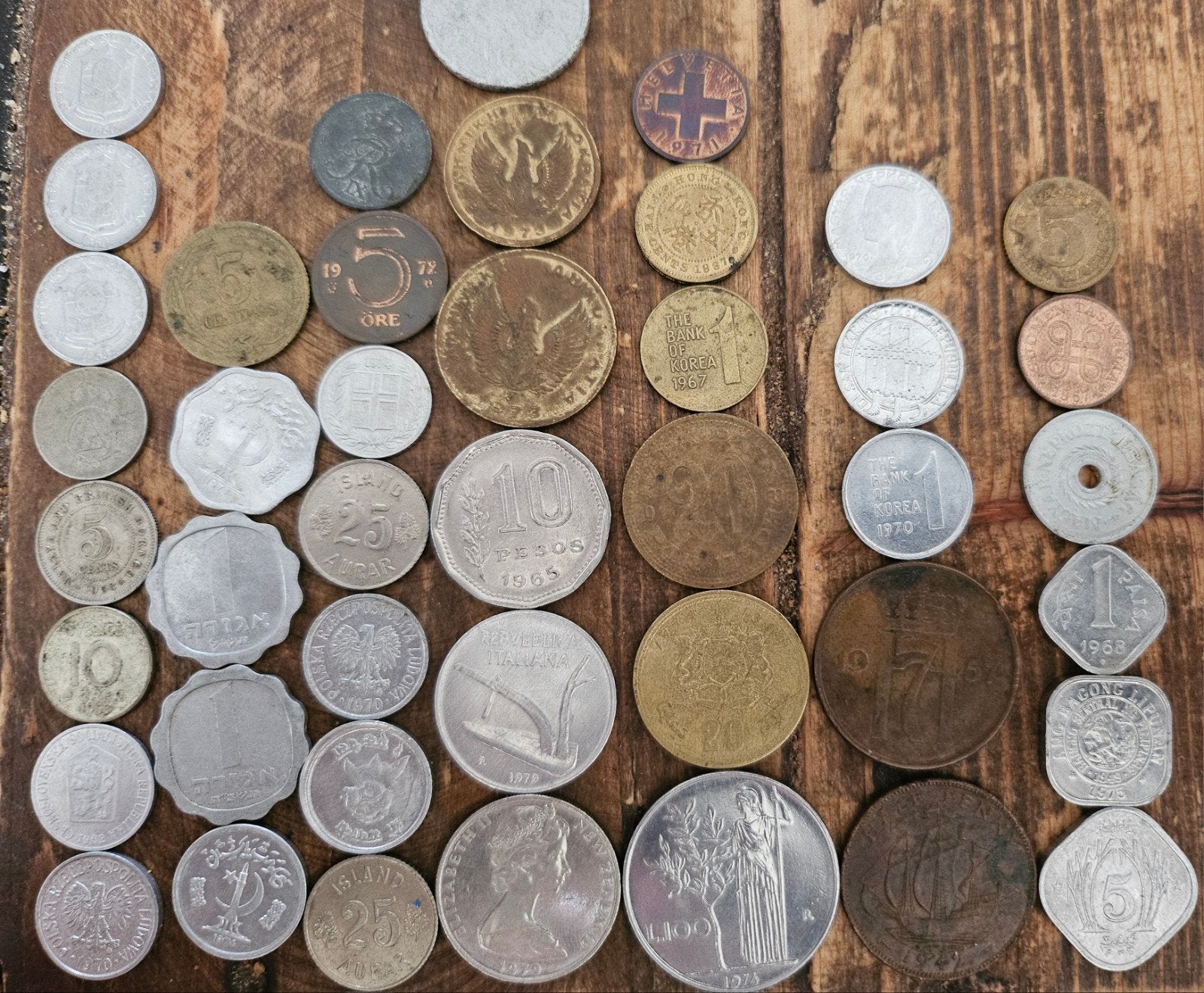 43 Oude Munten uit Diverse Landen - Wereldcollectie, Ophalen of Verzenden