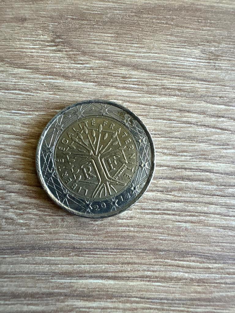 2 Euro munt Frankrijk 2014 - Boom des Levens, Postzegels en Munten, Ophalen of Verzenden, Frankrijk, 2 euro, Losse munt