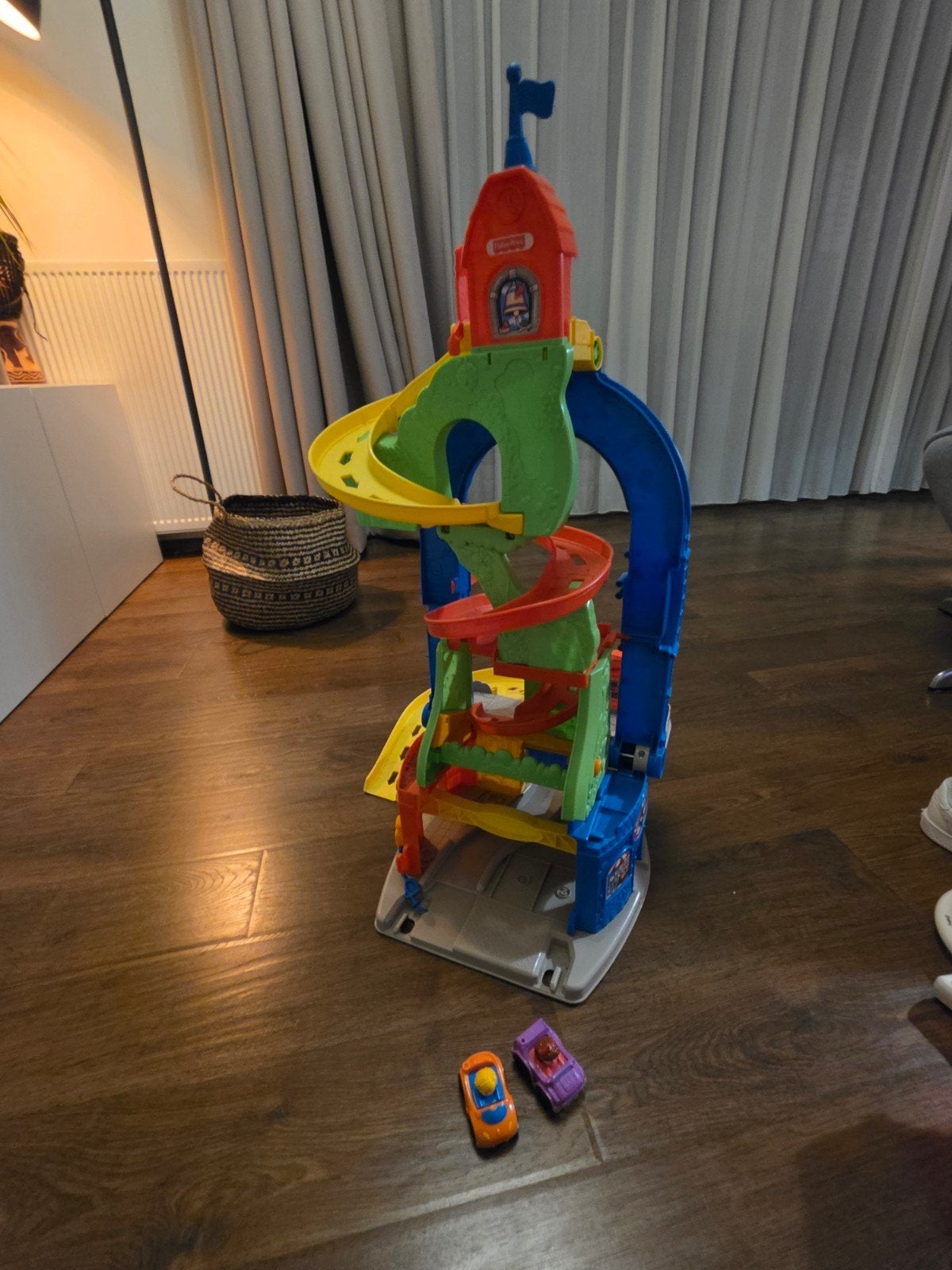 Fisher-Price Little People Racebaan met 2 Auto's, Ophalen of Verzenden