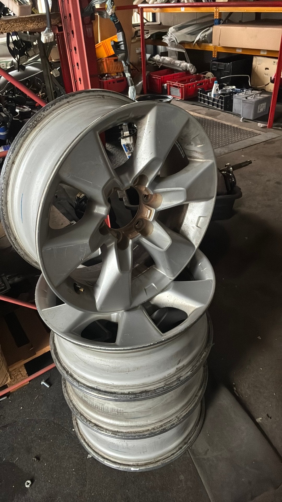 Toyota Landcruiser/ hilux alu velgen set, Auto-onderdelen, Ophalen, Gebruikt, Velg(en), 17 inch