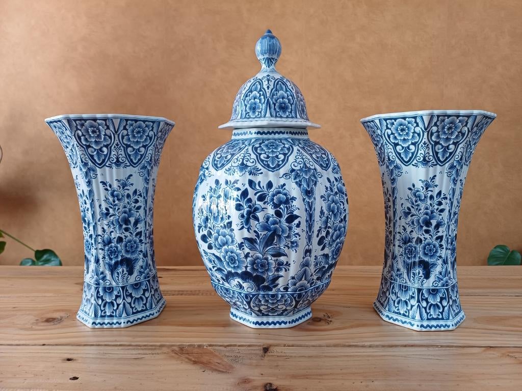 Prachtig Kaststel Delfs Blauw "Oud Delft" - Perfecte Staat, Antiek en Kunst, Ophalen of Verzenden