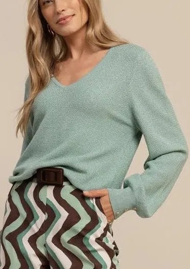 Studio Anneloes Nika structure pullover light sage mt XL, Kleding | Dames, Truien en Vesten, Studio Anneloes, Maat 46/48 (XL) of groter