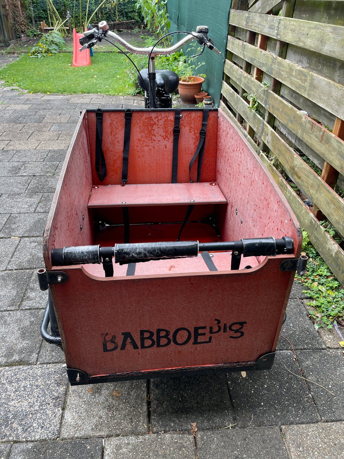 Babboe Big bakfiets - 4 zitplaatsen, motor goed, Overige merken, 4 kinderen of meer, Gebruikt, Elektrisch